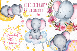 Cute Elephant Clipart & Crafts