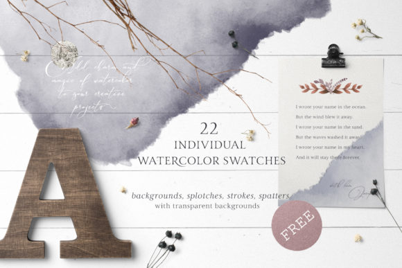 Marena Watercolor Swatches: A Background Asset for Digital Product Creators