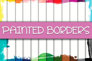 Painted Borders Digital Paper Review for Embroidery Projects