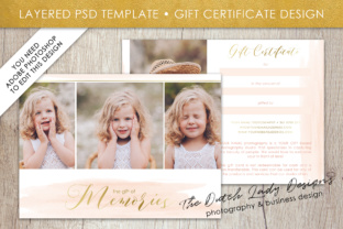 Photography Gift Certificate Template: A Watercolor Graphic Design Asset for Branding and Marketing