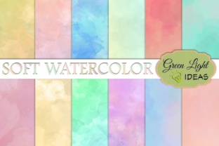 Soft Watercolor Digital Papers: A Background for Modern Branding