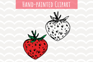 Strawberry Hand-painted Clip Art & Crafts