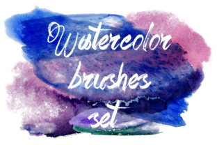 Watercolor Brushes Set for Creative Design Projects