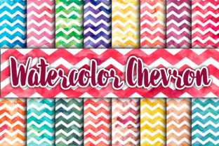 Watercolor Chevron Digital Paper Textures Review for Real Projects