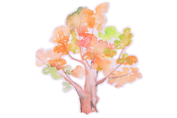 Watercolor Fall Tree Review