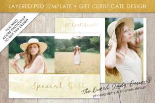 Watercolor Gift Certificate Template for Graphic Design Projects