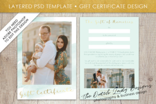 Watercolor Gift Certificate Template for Graphic Designers and Digital Sellers