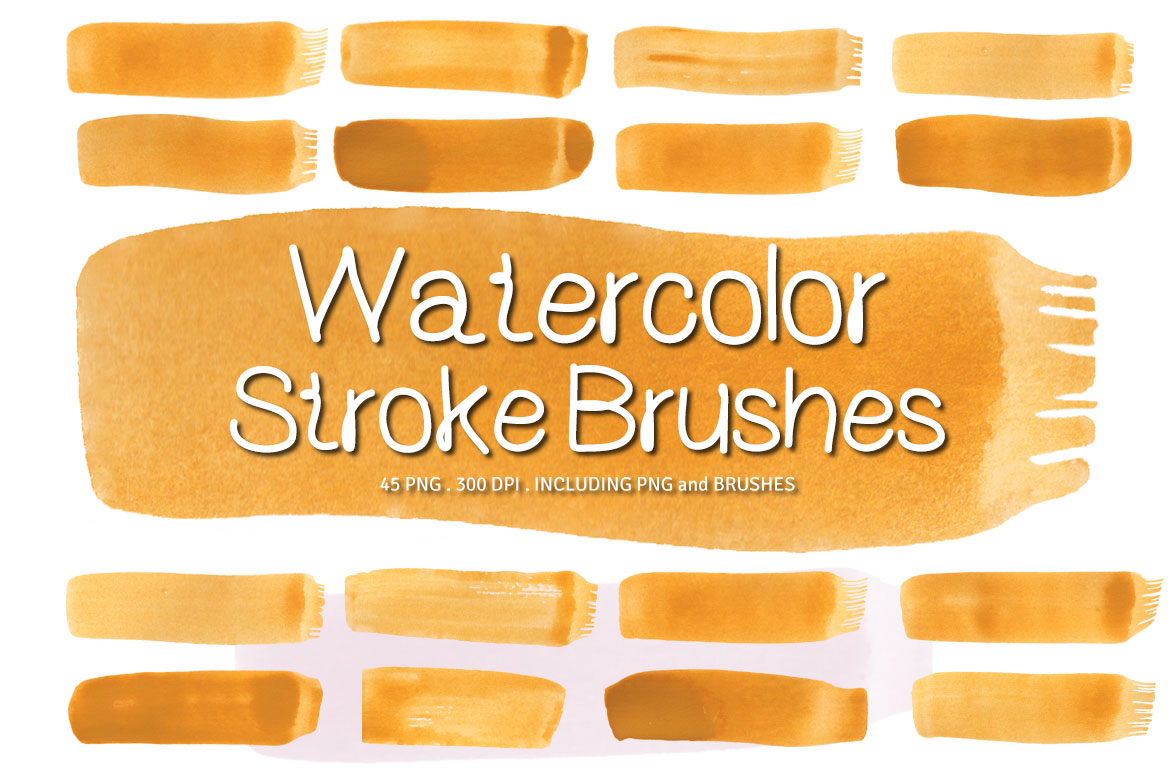 Watercolor Paint Brush Strokes Ver. 1 – A Graphic Template for Crafting Magic