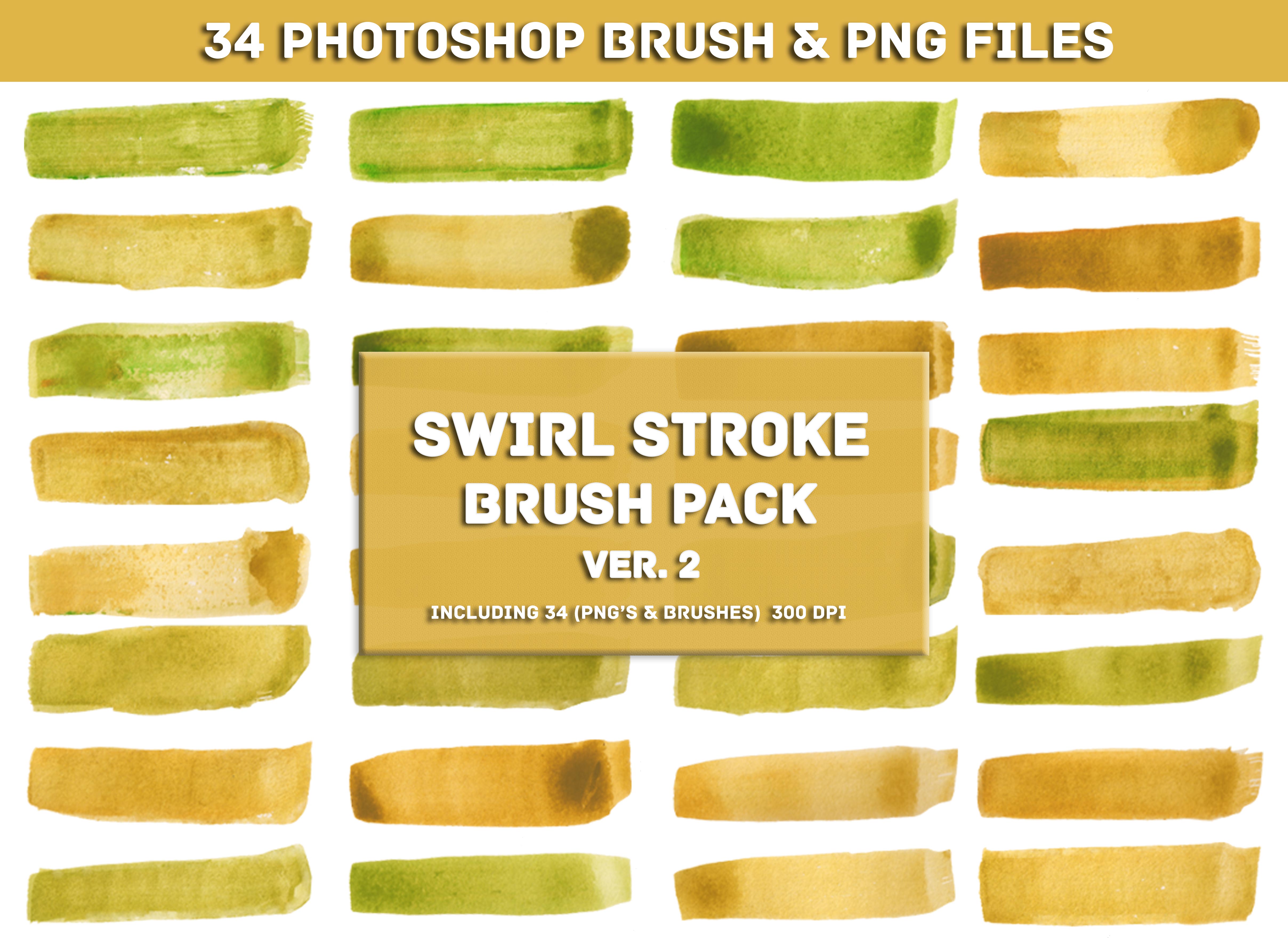 Watercolor Paint Brush Strokes Ver.2 Graphic Templates Review