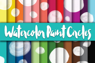 Watercolor Paint Circles Digital Paper: A Background for Creative Branding