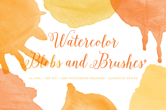 Watercolor Photoshop Brushes for Decorative Design Projects