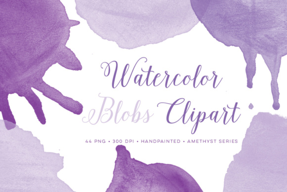 Watercolor Round Blob Graphics Drips: A Decorative Element for Creative Branding
