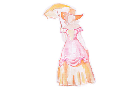 Watercolor Southern Belle and Designs Amp