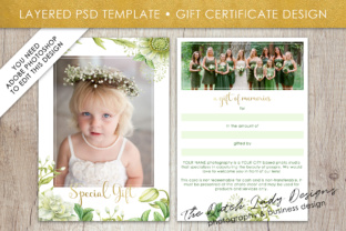Watercolor Spring Flower Gift Certificate Template for Handmade Businesses